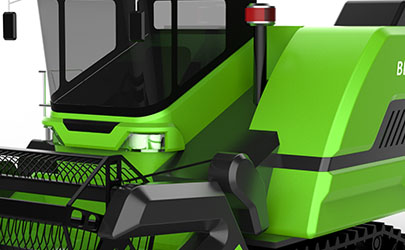 農業(yè)機械外觀設計-收割機工業(yè)設計